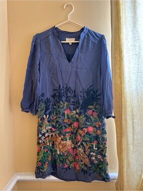 Vintage Anthropologie silk dress